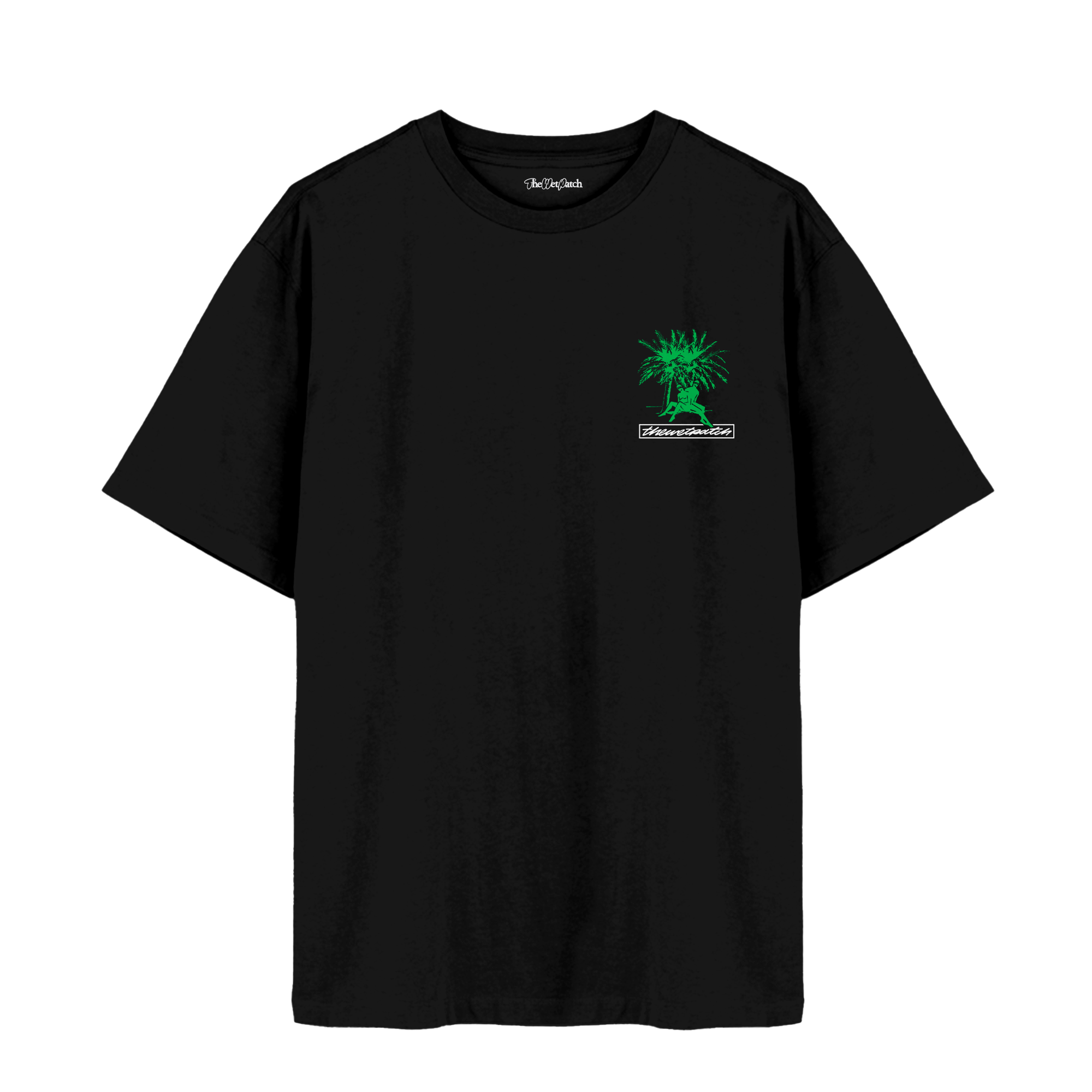 TWP026-Black - Palmtree T-shirt - The Wet Patch